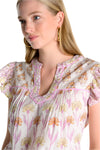 Ivy Jane Three Pattern Top in White Style 650377