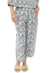 Ivy Jane Toile Barrel Pant in Blue Style 240043