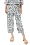 Ivy Jane Toile Barrel Pant in Blue Style 240043