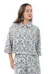 Ivy Jane Toile Swing Jacket in Blue Style 140077