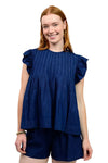 Ivy Jane Tucked Denim Top in Indigo Style 650466
