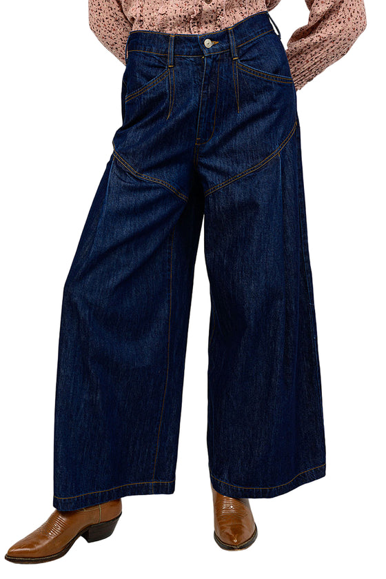 Ivy Jane Western Flare Jeans in Indigo Style 230027