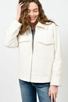 Ivy Jane Winter Bound Zip Jacket in White