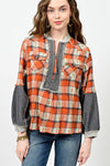 Ivy Jane Zipped & Patched Popover in Rust