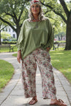 Jaded Gypsy Barrel Of Dreams Jeans in Rose Garden Print