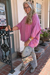 Jaded Gypsy Be Free Top in Vintage Dragonfruit