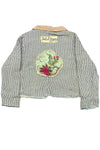 Jaded Gypsy Blue Willow Jacket in Stripe