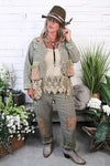Jaded Gypsy Blue Willow Jacket in Stripe