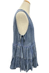 Jaded Gypsy Ruffled About Tank in Chambray