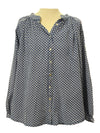 Jaded Gypsy Sweet Nothings Shirt in Navy Dot