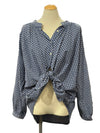 Jaded Gypsy Sweet Nothings Shirt in Navy Dot