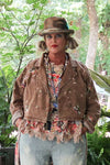 Jaded Gypsy Timeworn Beauty Jacket in Chocolate - One Size