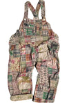 Jaded Gypsy Travels Await Overalls in Navy Plaid
