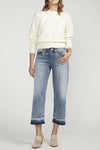 Jag Jeans Ava Mid Rise Wide Leg Jean in Skyfall