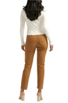 Jag Jeans Cassie Mid Rise Slim Straight Leg Corduroy Pants in Toffee Brown