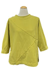 Kleen 3/4 Sleeve FE Seam Detail Tee in Wasabi