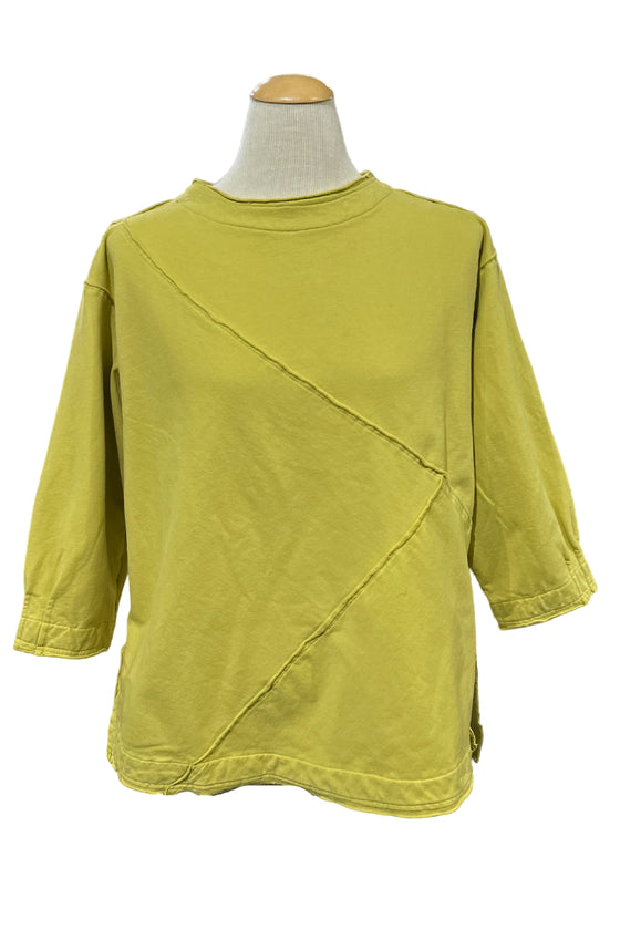 Kleen 3/4 Sleeve FE Seam Detail Tee in Wasabi