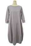 Kleen Idea 3/4 Sleeve Bloom Dress in Platinum