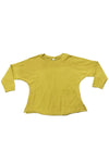Kleen Idea Long Sleeve Loose Fitting Tee in Avocado