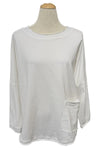 Kleen Idea Long Sleeve Loose Fitting Tee in Laundered