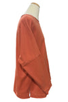 Kleen Idea Long Sleeve Loose Fitting Tee in Spices