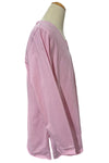 Kleen Idea Long Sleeve V-Neck Tunic in Fairy Pink