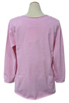 Kleen Idea Long Sleeve V-Neck Tunic in Fairy Pink