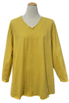 Kleen Idea Long Sleeve V-Neck Tunic in Peacake