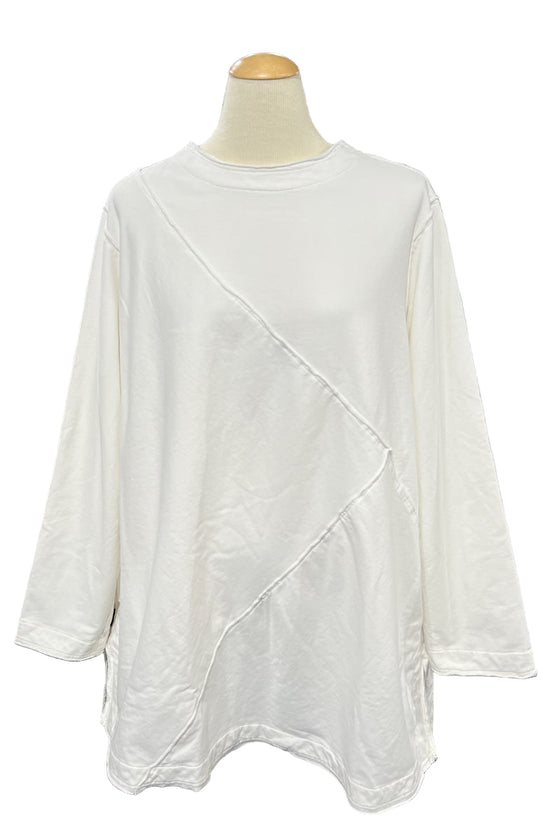 Kleen Long Sleeve FE Seam Detail Tunic in Laundered