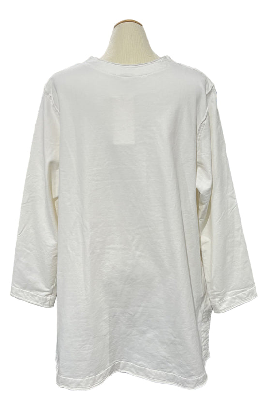 Kleen Long Sleeve FE Seam Detail Tunic in Laundered