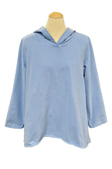  Kleen Long Sleeve Hooded Top in Cornflower