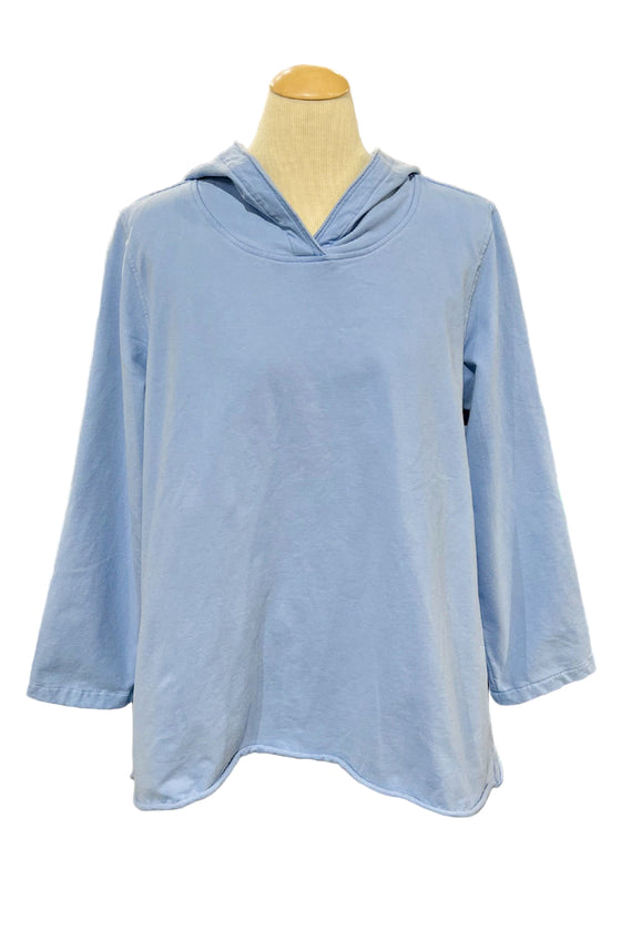 Kleen Long Sleeve Hooded Top in Cornflower