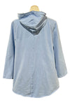 Kleen Long Sleeve Hooded Top in Cornflower
