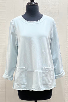  Kleen Long Sleeve Pocket Tee in Aquatic