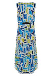 Kozan Crinkle Viscose Claire Dress in Miami Print CV-1257
