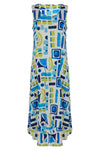 Kozan Crinkle Viscose Claire Dress in Miami Print CV-1257