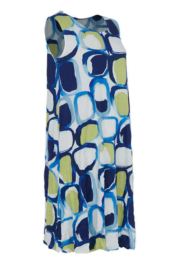 Kozan Crinkle Viscose Cody Dress in Tile Style CV-1768