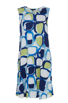  Kozan Crinkle Viscose Cody Dress in Tile Style CV-1768