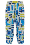 Kozan Crinkle Viscose Hayes Pant in Miami Print CV-3748