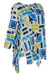 Kozan Crinkle Viscose Juliette Top in Miami Print CV-4145