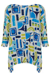 Kozan Crinkle Viscose Juliette Top in Miami Print CV-4145