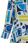 Kozan Crinkle Viscose Juliette Top in Miami Print CV-4145