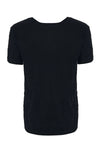 Kozan Crinkle Viscous Celia Top in Black Style CV-4256-BLACK