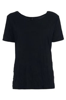  Kozan Crinkle Viscous Celia Top in Black Style CV-4256-BLACK