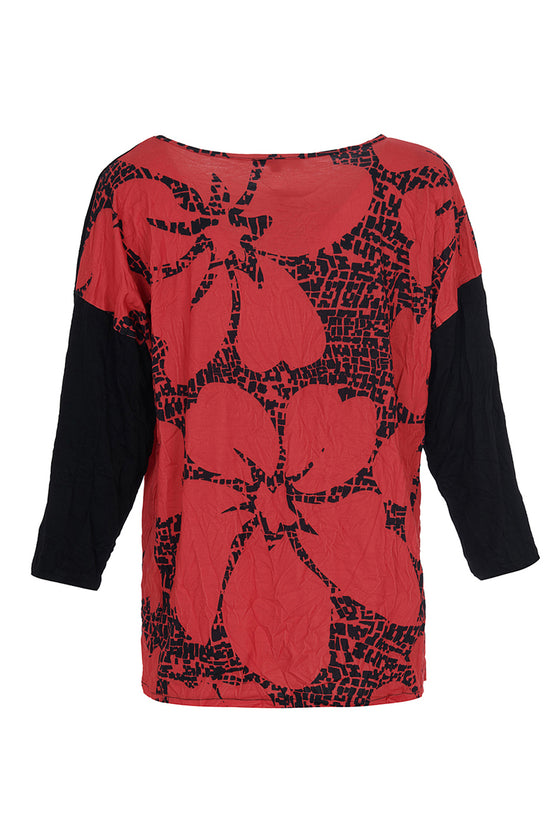 Kozan Crinkle Viscous Hanson Tunic in Black Style CV-4777