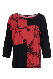  Kozan Crinkle Viscous Hanson Tunic in Black Style CV-4777