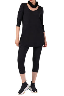  Kozan Janelle Tunic in Black Vogue Fabric Style VG4014