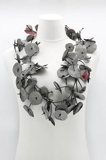  Kozan Jianhui London Recycled Paper Necklace in Tabloid Style JK-2402