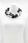 Kozan Jianhui London Recycled Wood 5 Strand Necklace in Monochrome