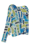 Kozan Mesh Debra Top in Miami Print SH4150